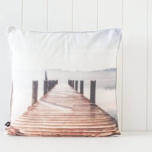 Rayell Indoor Square Cushion Printed Pier Time 45x45cm