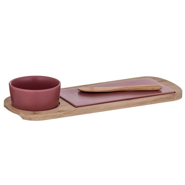 3pc Davis & Waddell Taste Serving Set - Maroon