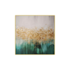Elegant Collections Pacific Green Square Wall Art