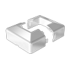 PEAK Aluminium Balustrade White Post Base Cover