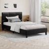 ALFORDSON Bed Frame Leather Black