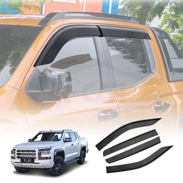 Weathershields for Mitsubishi Triton MV Double Cab 2024-Onwards Weather Shields Wind Deflector