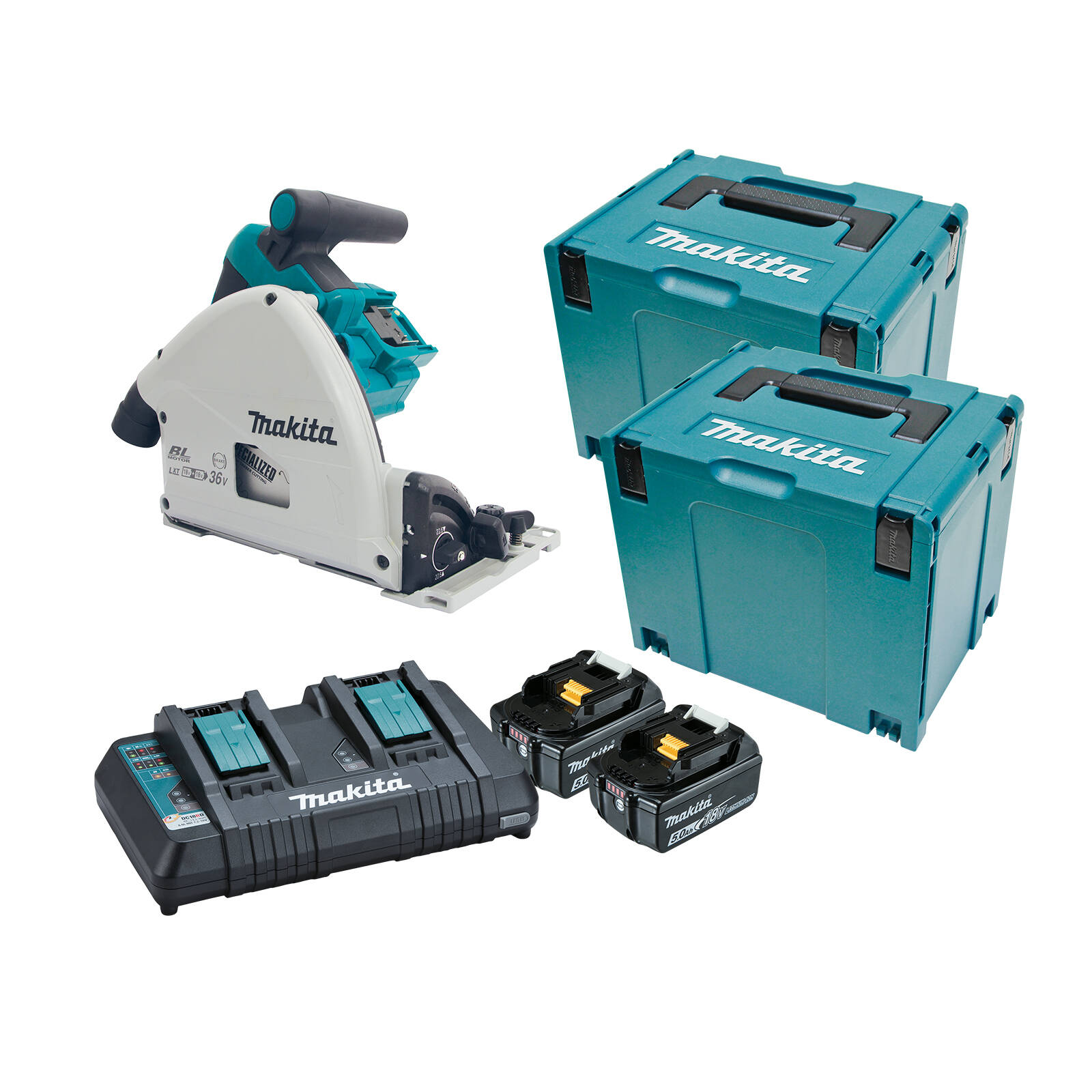 Makita 18V x 2 Brushless Plunge Cut Saw Kit DSP600PT2J product image