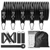 NNEOBA 300lb Booty Resistance Band Set with Dumbbell Harness - Home Gym Workout