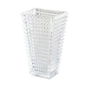 SOGA 22.5cm Handcrafted Clear Glass Vase – Classic Style