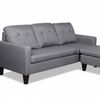 Northland Linen Sofa With Ottoman - Grey