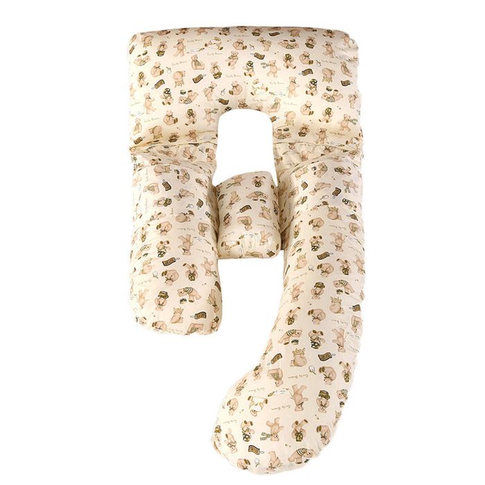 Catzon U-shaped Pregnancy Pillow Side Sleeping Belly Support-gentlebear