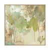 Artey | Teal Forest II - Framed Canvas - Natural Frame - 140 x 140cm