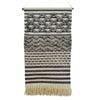 Modern Handwoven Wallhanging-Stark AD 26-Ivory Silver-50x110cm