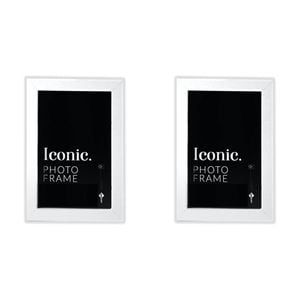 2PK Unigift A1 Iconic MDF Acrylic Photo Frame Picture Holder - White