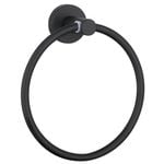 Mondella Matte Black Resonance Towel Ring