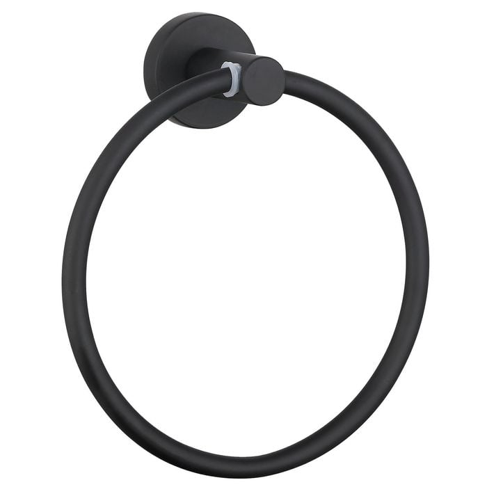 Mondella Matte Black Resonance Towel Ring