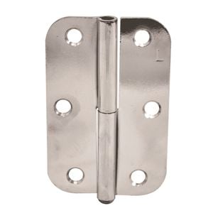 Lane 90mm Polished Chrome Left Hand Lift Off Pin Durasmooth Radius Hinge