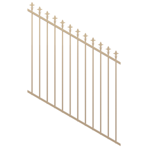 ProtectorAl 0350-1200W x 1200H Primrose Spear Top Pool Fence Panel Raked 16-30º