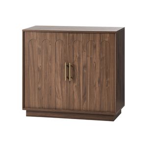 Oikiture Buffet Sideboard Storage Cabinet 2 Door Cupboard Hallway Table Walnut