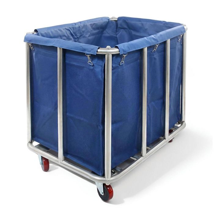 Lauft 300L Heavy Duty Laundry Trolley, XL Linen Skip Washing Hamper Cart