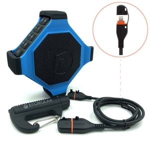 Ecoedge Bluetooth Speaker Bundle W Power Bank & Lightning Charging Cable Ip67