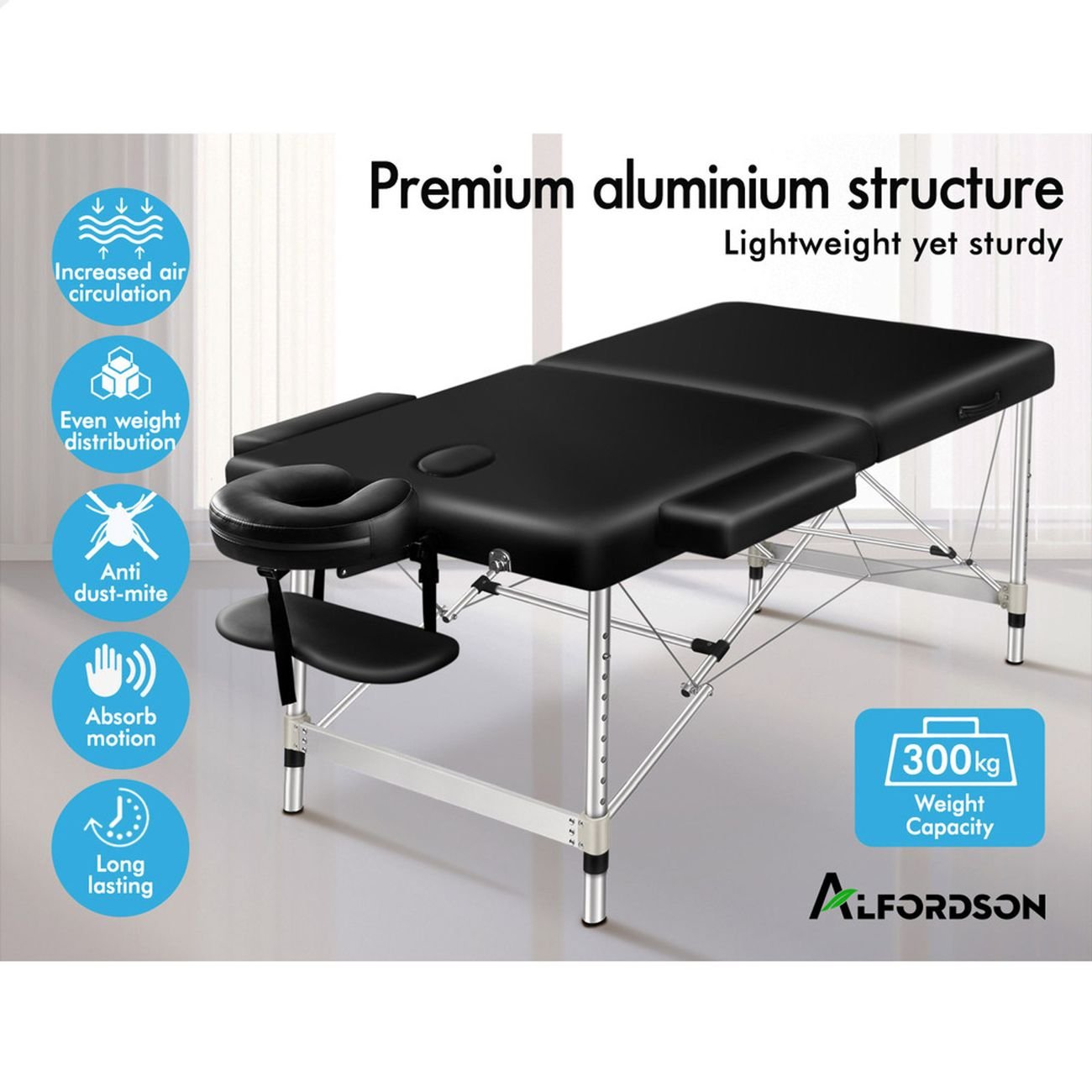 Alfordson 2 Fold Massage Table 55cm