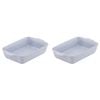 2x Ladelle Artisan 23cm Porcelain Baking/Serving Dish Handmade Home/Dining Blue