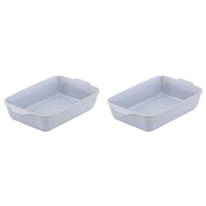 2x Ladelle Artisan 23cm Porcelain Baking/Serving Dish Handmade Home/Dining Blue
