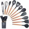 Catzon 12 Pcs Silicone Cooking Utensils with Holder Non Toxic Spatula