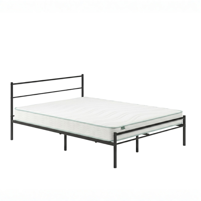 Zinus Queen Package Set – Metal Bed Frame & Essential Bonnell Inner Spring Mattress Set