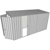 Build-a-Shed 1.5 x 3.7 x 2m Single Sliding Side Door Skillion Shed - Zinc