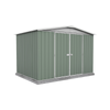 Absco Sheds 3.0 x 2.18 x 2.06m Pale Eucalypt Regent Double Door Garden Shed
