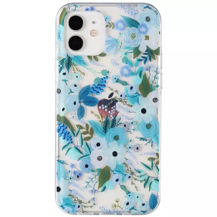 Flower Floral Shockproof Case Shockproof Cover - For Apple iPhone 11 (Blue)