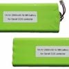 [2 Pack] 2000mAh OZRoll Replacement Battery Premium ODS Control 10 Roller Remote