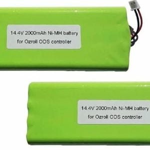 [2 Pack] 2000mAh OZRoll Replacement Battery Premium ODS Control 10 Roller Remote