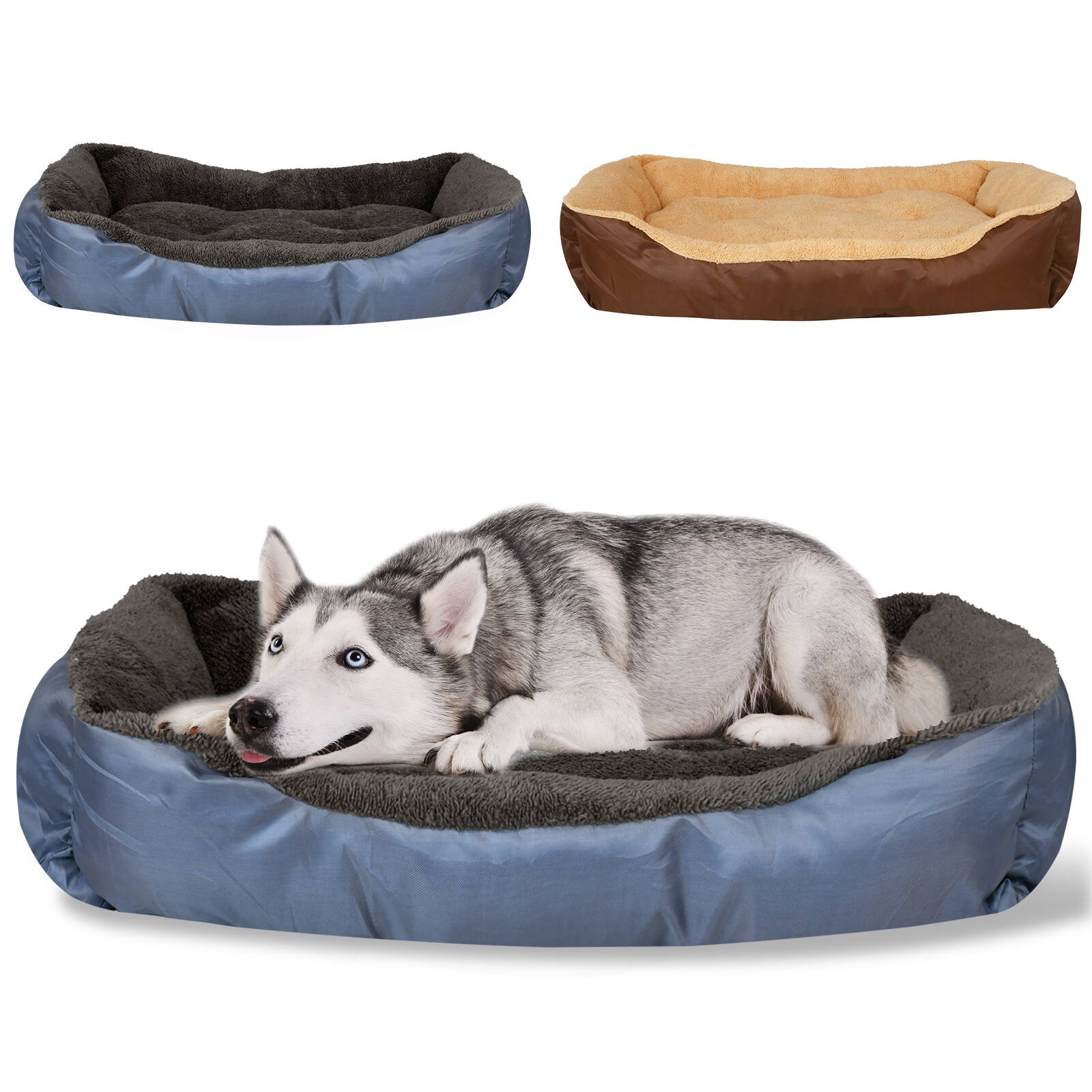 Advwin Pet Beds for Dogs Cat Bed Machine Washable Dark Blue XL Bunnings Australia