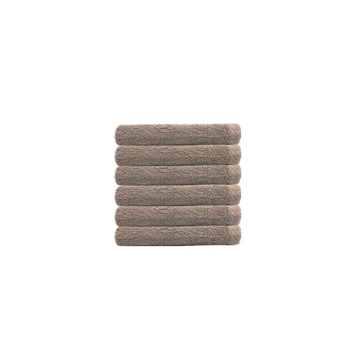 Chateau 6pack Face Washer 33x33cm Latte