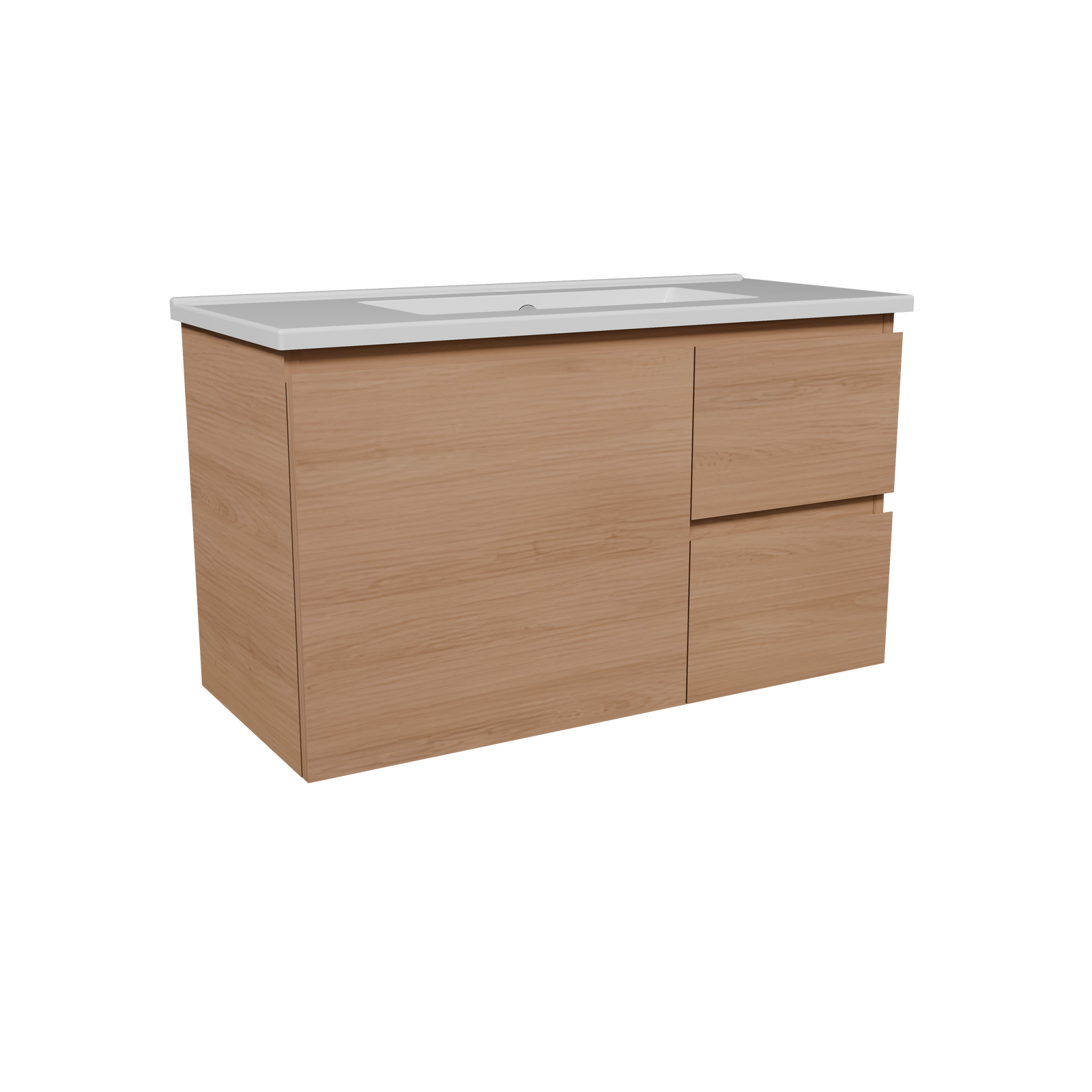 Timberline 800mm Tassie Oak Florida Ensuite Wallhung Vanity