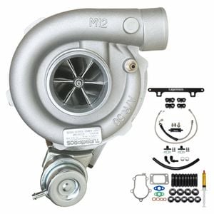 Billet Gt3576r Turbo+oil Feed+return Line+bracket Kit For Ford Falcon Fg X Xr6/g6e Barra 4.0l