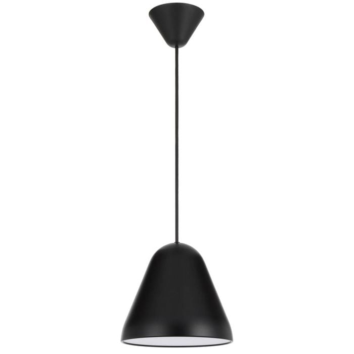 Telbix Hanami Modern Pendant Hanging Lamp Light Metal Plastic Black Satin