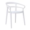 Bolero Mateo Cafe Chairs White (2 Pack) - DX979