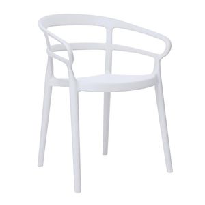Bolero Mateo Cafe Chairs White (2 Pack) - DX979