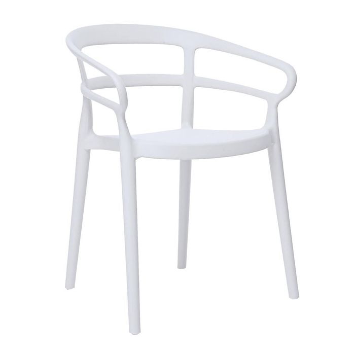Bolero Mateo Cafe Chairs White (2 Pack) - DX979