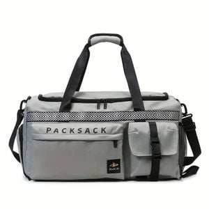 Travel Duffel Backpack Grey