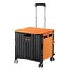 San Hima Shopping Trolley 70L Foldable Camping Cart Grocery Basket 360° Wheel