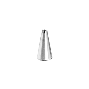 Matfer Bourgeat Star Piping Tubes - Stainless Steel, Set of 6