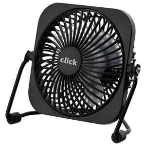Click 10cm Black USB Desk Fan