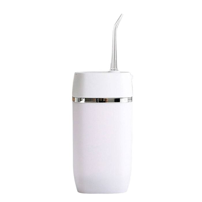 Mini Water Flosser Rechargeable Cordless Cleaner - Travel Oral Irrigator White