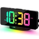 2023 Digital Alarm Clock 11 Colors RGB Display