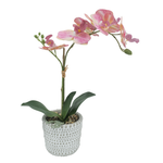 UN-REAL 38CM Pink Orchid Flowers in Decor Pot Artificial Plant