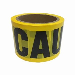 Brutus 75mm x 50m Yellow / Black Printed Caution Tape