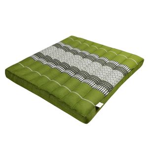 Thai Kapok Meditation Cushion - 50x50cm Square Yoga Seat | Handmade Thai Floor Cushion