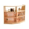 Jooyes Kids Curved Storage Cabinet With Open Shelf - H76cm - 100cm | Cabinet | 76cm