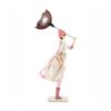 Skitso Paeonia Girl Doll Figure With Brown Umbrella Vintage Decorative Lamp